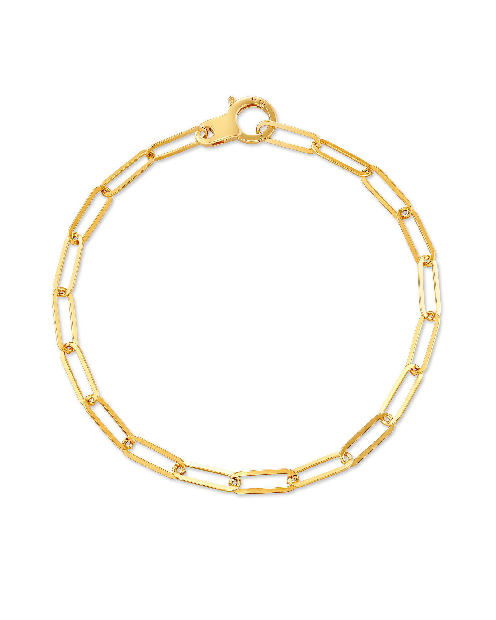 Kendra Scott Large Paperclip Chain Bracelet in 18k Gold Vermeil | Metal